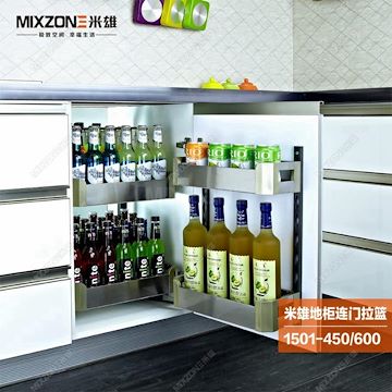 厂家供应矮柜批发价格MIXZONE米雄环保型连门拉篮（矮柜）